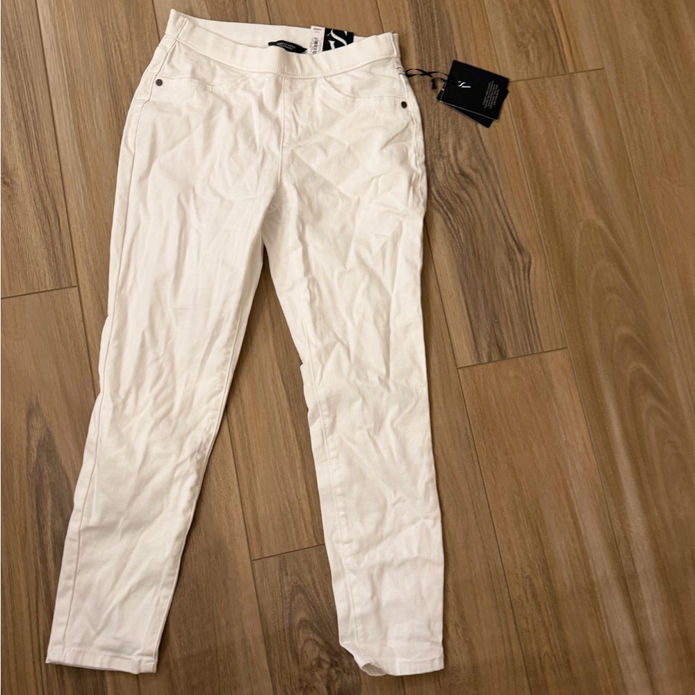 Simply Vera Vera Wang White Cropped Ponte Pants